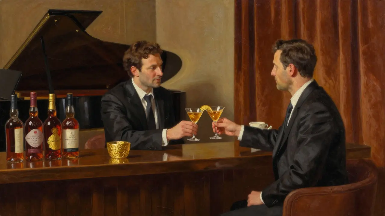 Quiet moment at Levana lounge with live jazz, gold-leaf cocktails, and refined guests in elegant attire.